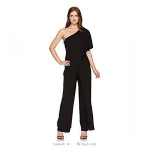 MARINA - ONE-SHOULDER FLYAWAY JERSEY JUMPSUIT